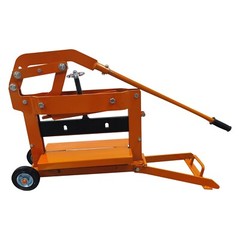 Manual Permeable Brick Block Splitter Cutter Pavers Tool with Portable Wheels