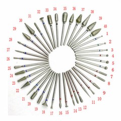 1pc 2.35mm Diamond For Manicure Cutter Dental Polish Burs Dental Lab Polisher kk
