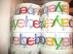 2″ x 75 yards Official eBay Branded Packaging Tape 6 ROLLS NEW multi color
