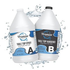 Table Top Epoxy Resin 2 Gallon Kit Clear Food Safe Bar Top Coating Wood Casting
