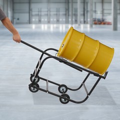 TFCFL 55 Gallon Drum Cradle, Movable Drum Cradle Drum Stand 600-pound Capacity,