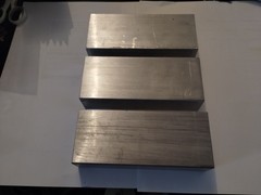 Aluminum Alloy 6061 T6 Industrial Square Bars, ingots, Lot of 3