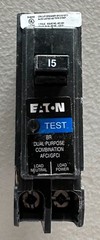 10 PCS Eaton BRP115DF 15A Dual Function Breaker