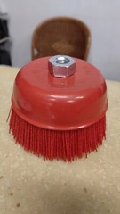 4 Inch Nylon Bristle Cup Brush Grinder Attachment Easy Surface Cleaning