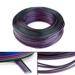 Flat Ribbon Cable 2/3/4/5/6-Way Flexible PVC Extension LED Connector Wire Cable