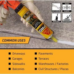 SIKA Sikaflex Self-Leveling Sealant Gray Polyurethane Fast Cure Concrete Crack