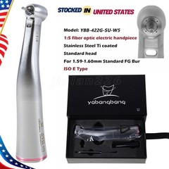 NSK Style Dental 1:5 Increasing Fiber Optic LED Contra Angle Handpiece ST/YBB