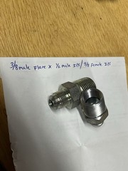 Many 1/2 and 3/8 flare fittings for gas connections, appliance connections..