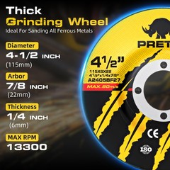26 Packs Angle Grinder Cutting Flap Grinding Disc Wheel 4 1/2in Inches 20 Packs