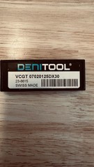 DeniTool VCGT070201-25DX30, 35 Deg, 0.004 Corner Rad. Carbide Insert (Box Of 10)
