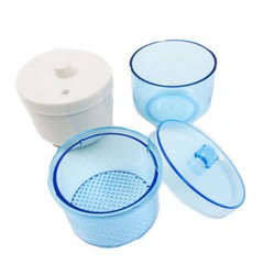 Dental Autoclavable Sterilization Cleaning Box Soak Cup Net Case Blue 135°C