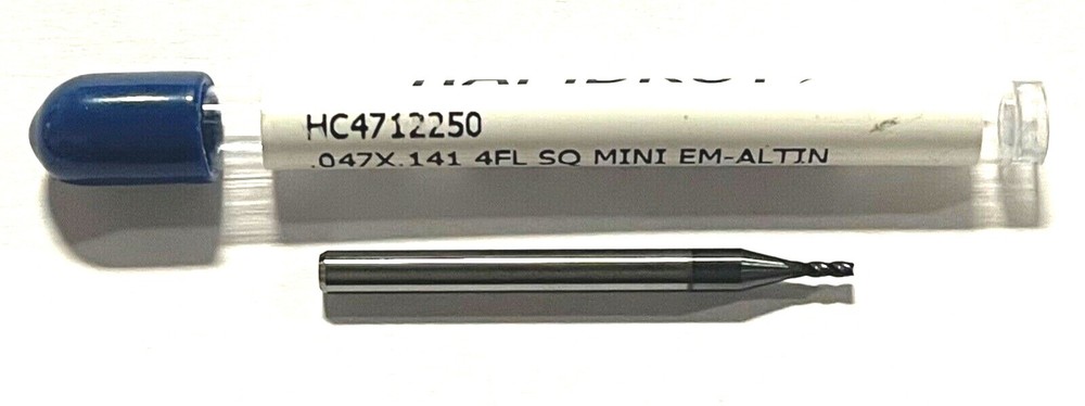 RapidKut .047″ Carbide Miniature End Mill AlTiN Coating 4 Flute USA Made