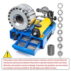 Hydraulic Hose Crimper Pipe Clamping Machine With 8 Sets Dies 10mm-30mm 5600KN