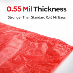 Bags 1/10 Small 8 x 4 x 15 Red T-Shirt Plastic Grocery Shopping Grocery Bags