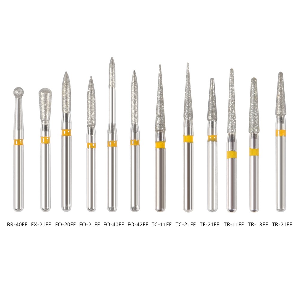 5Pc/pack Dental Fresas de diamante Bur Fit High Speed Handpiece Friction Grip DS