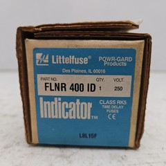 Littlefuse FLNR 400 ID Indicator Class RK5 400A Time Delay Dual Element Fuse New