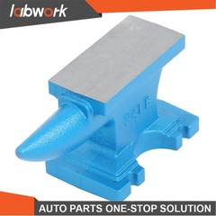 Labwork Blacksmith Anvil 24Lbs Heat Treated Cast Iron Anvil Hard Round Horn