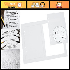 Weatherproof Loose Leaf Copier Paper, 2-4.625″ x 7″ Sheets, 150 Pack, Ideal for
