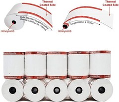 50 BPA FREE ROLLS THERMAL PAPER 3 – 1/ 8 X 230′ FEET STAR TSP100 SHRINK WRAPPED