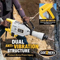 60J Demolition Jack Hammer 3500W 110V 1900RPM Concrete Breaker Electric Tool