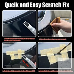 Car Touch Up Paint(Pearl White Multi-Coat(PPSW)) for Tesla Model Y/3/S/X, 2 in 1