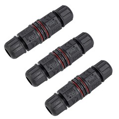 3PK Junction Box Waterproof IP68 Electric Cable Wire Plug Connector Protection