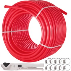 5/8 x 500ft Pex Tubing Oxygen Barrier O2 EVOH Red Radiant for in Floor Heat