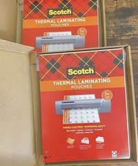Scotch Thermal Laminating Pouches 3mil Letter Size 8.9×11.4in 200 sheets total