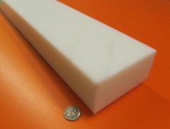 Hdpe White Bar 2.0″ Thick x 4.0″ Wide x 36″ Long