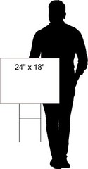 UNION YES UNION’S ON YOUR SIDE Yard Sign with Stand LAWN SIGN
