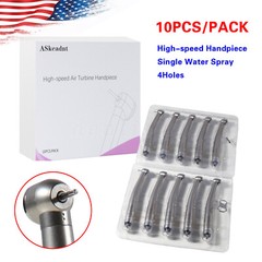 10 ASkeadnt NSK Style Dental High Speed Handpiece Push Button Standard 4 Hole M4