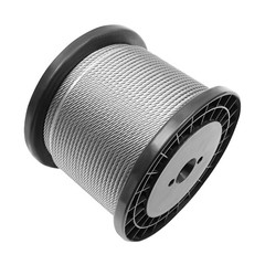 1/4 inch Stainless Steel Cable 300FT T304 7×19 Steel Wire Rope Aircraft Cable