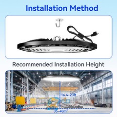 20Pcs 200W UFO Led High Bay Lights Industrial Commercial Warehouse Factory Light