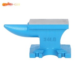 24Lbs Hard Round Horn Forging Tool Cast Iron Anvil Heat Treated Blacksmith Anvil