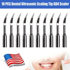 10pcs Dental Scaling Tips GD4 fit for SATELEC DTE Ultrasonic Scaler USA STOCK!