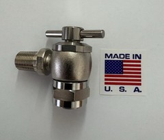 High Pressure Strut Coupler, Aircraft Tool Schrader 556, 1/8 NPT Sliver 5000 PSI
