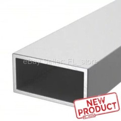 6 Feet Rectangular Aluminum Hollow Tubing 3/4″ x 1-3/4″ Inside 1″ x 2″ Outside