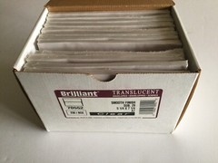 JAM Paper A7 Translucent/Clear Envelopes 5.25 x 7.25. 12 Packs Of 25 Envelopes.