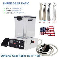Dental Electric LED Micro Motor / 1:1 1:5 1:4.2 Contra Angles