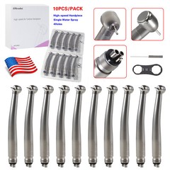 10 ASkeadnt NSK Style Dental High Speed Handpiece Push Button Standard 4 Hole M4