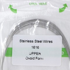 20×Dental Ortho Stainless Steel Rectangular Arch Wire Ovoid Form 16×16 Upper