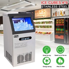 ZOKOP 110lbs Built-in Commercial Ice Maker Cube Machine 24LBS Large Capacity New