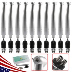 10*NSK Style Dental High Speed Turbine Handpiece Standard & 4Hole Coupler YBNK4