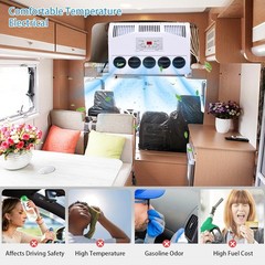 12V 11000 BTU Truck Air Conditioner Split AC For Semi Trucks Bus RV Caravan US