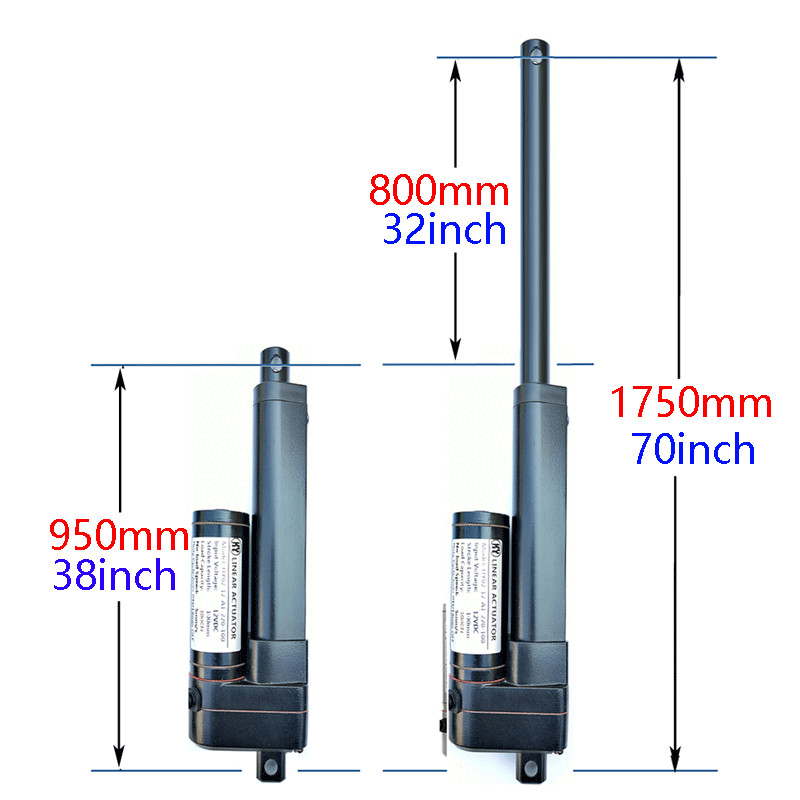 Linear Actuator 12V Heavy Duty 440lbs/2000N IP65 Waterproof Electric Actuator US