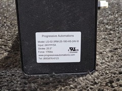 Progressive Automations FLT-05-Black Adjustable Desk Leg Column, Leg Only