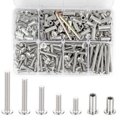 Xrfoiniu 100 Sets One Size, Sliver M6x15/20/30/40/50mm-100 Set