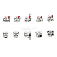 1-100X Dental Orthodontic Brackets Mini/Standard Roth MBT 022/018 Hooks 3/345