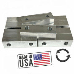 10pcs 6x2x1.5″ Machinable Standard Soft Jaws Set Aluminum Fit Kurt 6″ Vises 5set