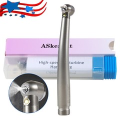 1-10 NSK Style LED Fiber Dental Turbina High Speed E-generator Handpiece 2 Holes